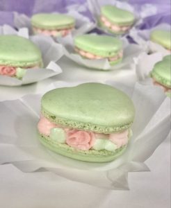 Hearts and Roses Macarons