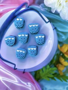 Blue Boba Macarons