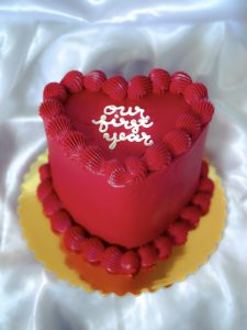 Anniversary Heart Cake