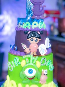 Monsters Inc Inspired 3-tier Cake