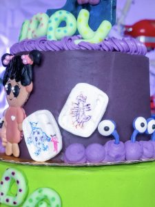 Monsters Inc Inspired 3-tier Cake